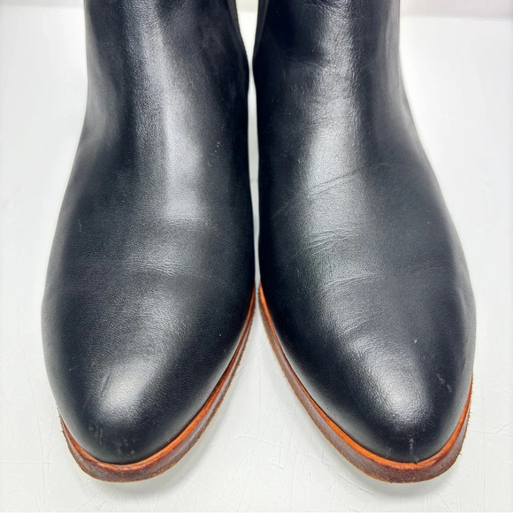 Nisolo Black Leather Eva Everyday Slip On Chelsea Ankle Boot Size 7 - Picture 4 of 13